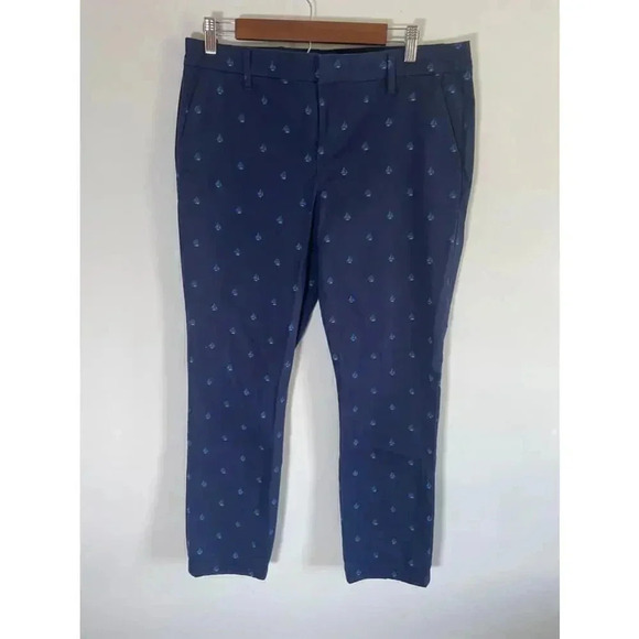 Tommy Hilfiger Blue Sailboat Print Pants - Size 10 EUC! 0303 - Picture 1 of 13